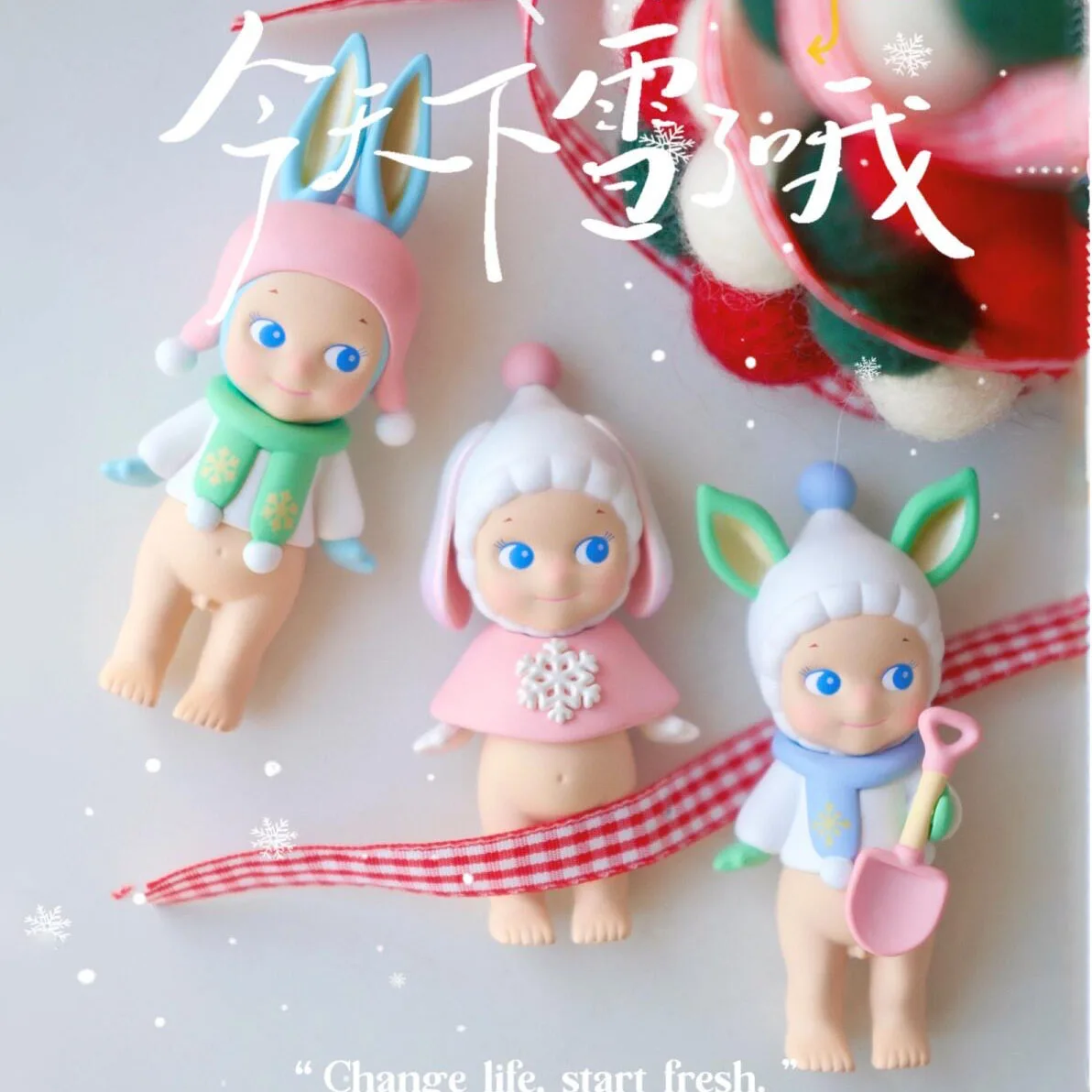 Sonny Angel Blind Box Toys Winter Wonderland Series Anime Action Figures Ornaments Dolls Fans Girls Children's Christmas Gift