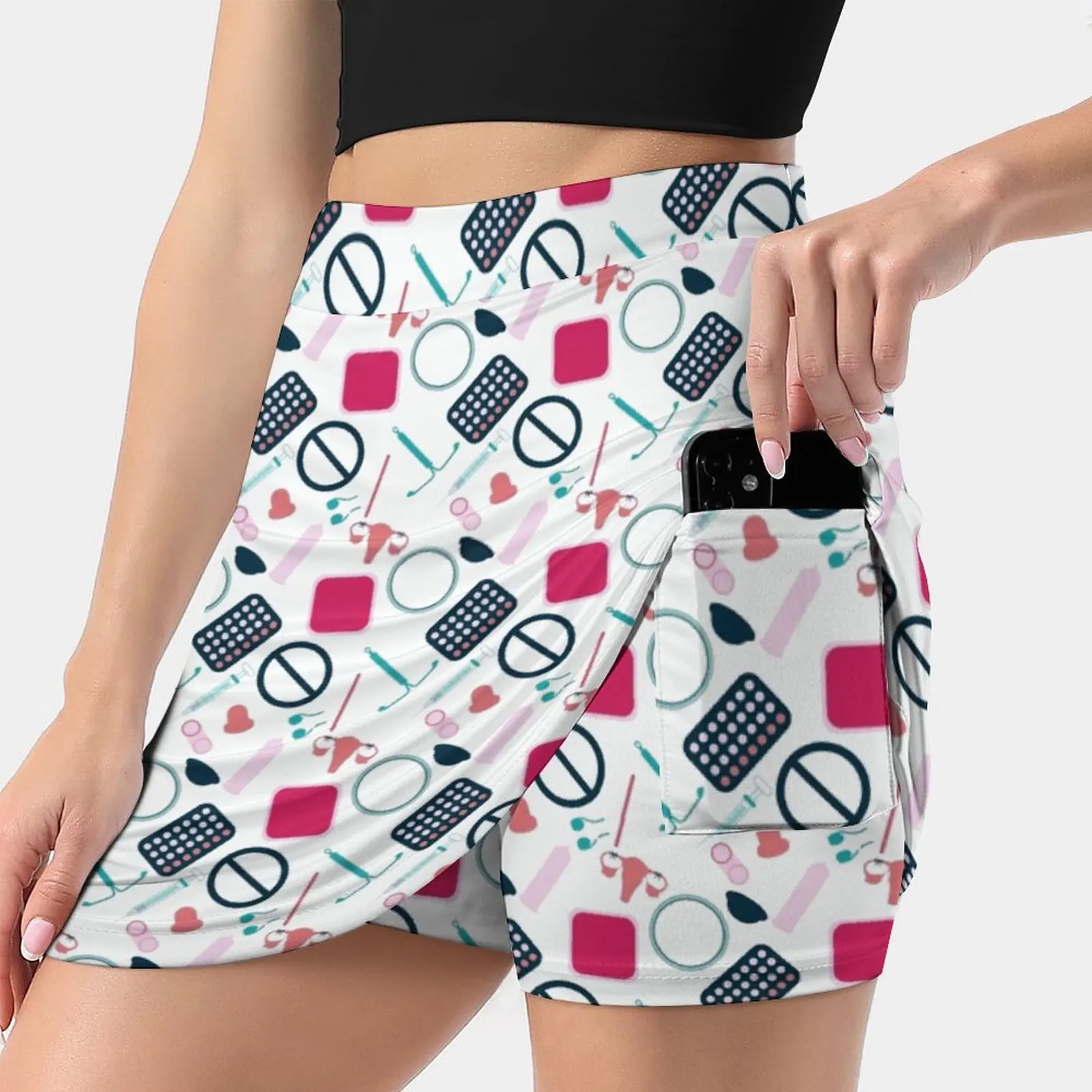 Contraception Pattern ( Version 2 ) Skirts Woman Fashion 2022 Pant Skirt Mini Skirts Office Short Skirt Iud Womens Health