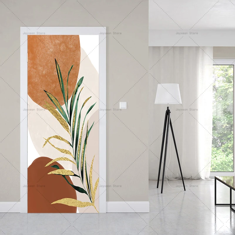 Art Oil Painting Creative Door Stickers Home New House Decoration Wall Stickers Self-adhesive Waterproof Decorative Stickers