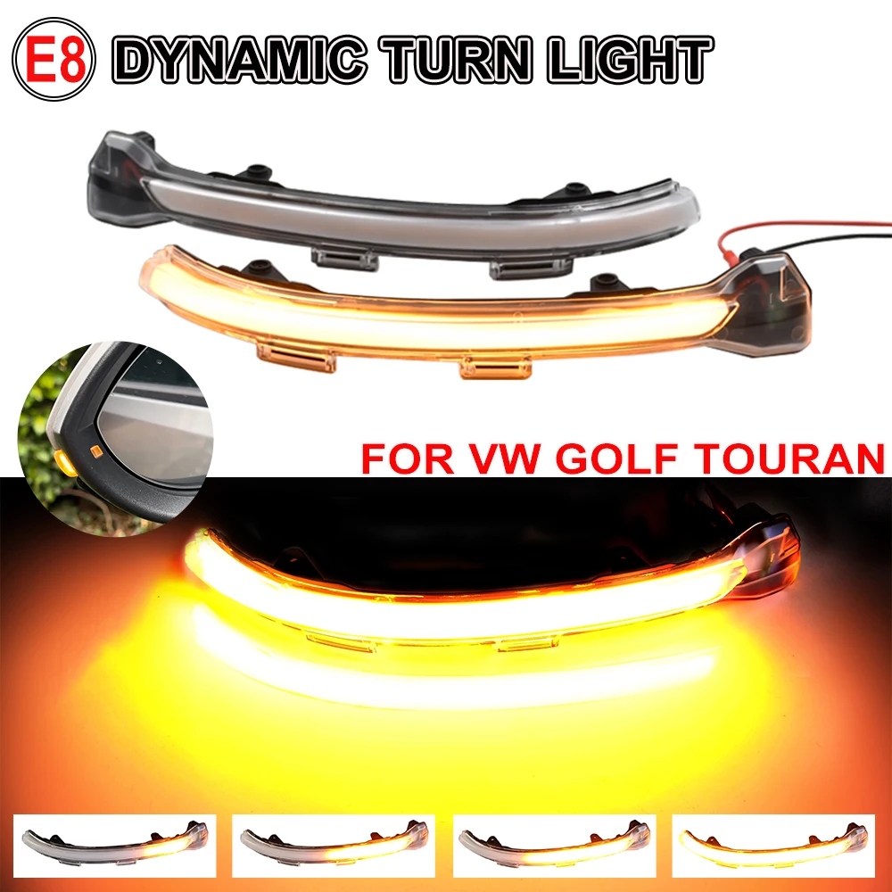 Dynamic Turn Signal Led Rearview Mirror Indicator Light For-Vw Golf Mk7 7.5 7 Gti R Gtd