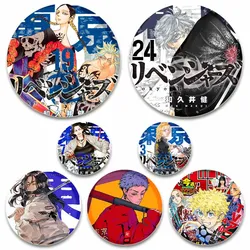 Anime Tokyo Revengers Acrylic Lapel Pin Handmade Epoxy Brooches on Backpack Sano Chifuyu Matsuno Ryuguji Cartoon Cosplay Badge