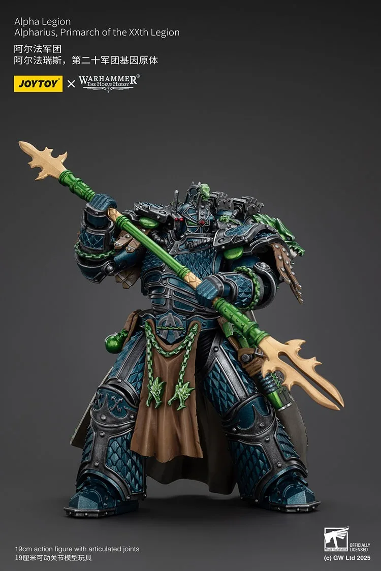JOYTOY Warhammer "Horus Heresy" Alpha Legion Alpharius Primarch Of The XXth Legion Action Figure ตุ๊กตาคอลเลกชันตกแต่ง