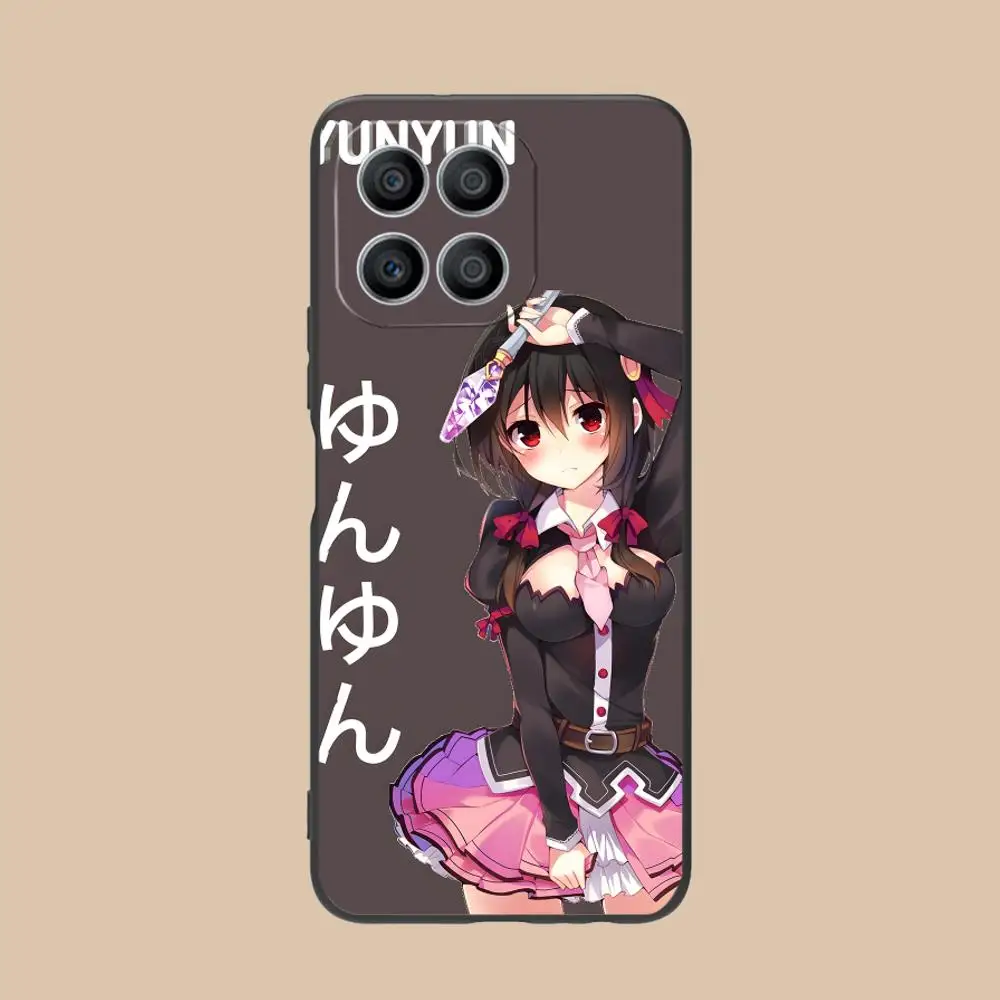 Konosuba Yunyun حافظة هاتف محمول لهاتف Honor 90 80 70 60 50 30 20 10 9 8 7 Pro S SE Lite 5G غطاء طباعة ملون جميل