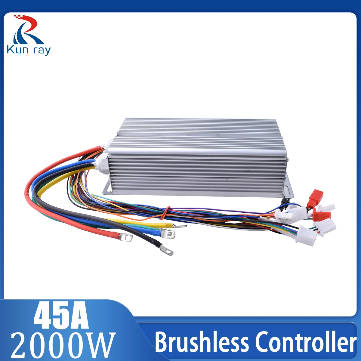 40A Brushless Controller 48V-60V 2000W 24Mosfet Phase Controller for Ebike Motor Cargo Engine Controller