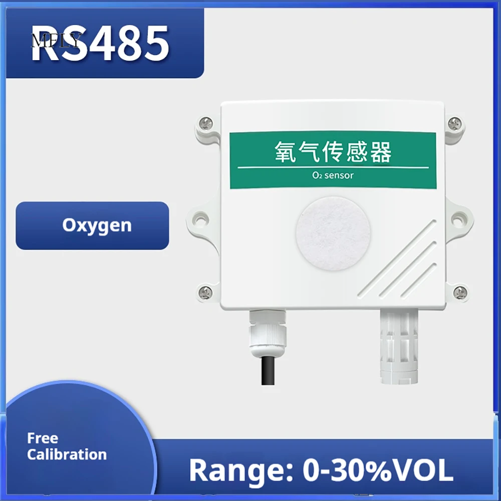 O2 Sensor Detector Gas Hydrogen Concentration Sensing Transmitters Module IP65 High Precision RS485 4-20mA 0-5V