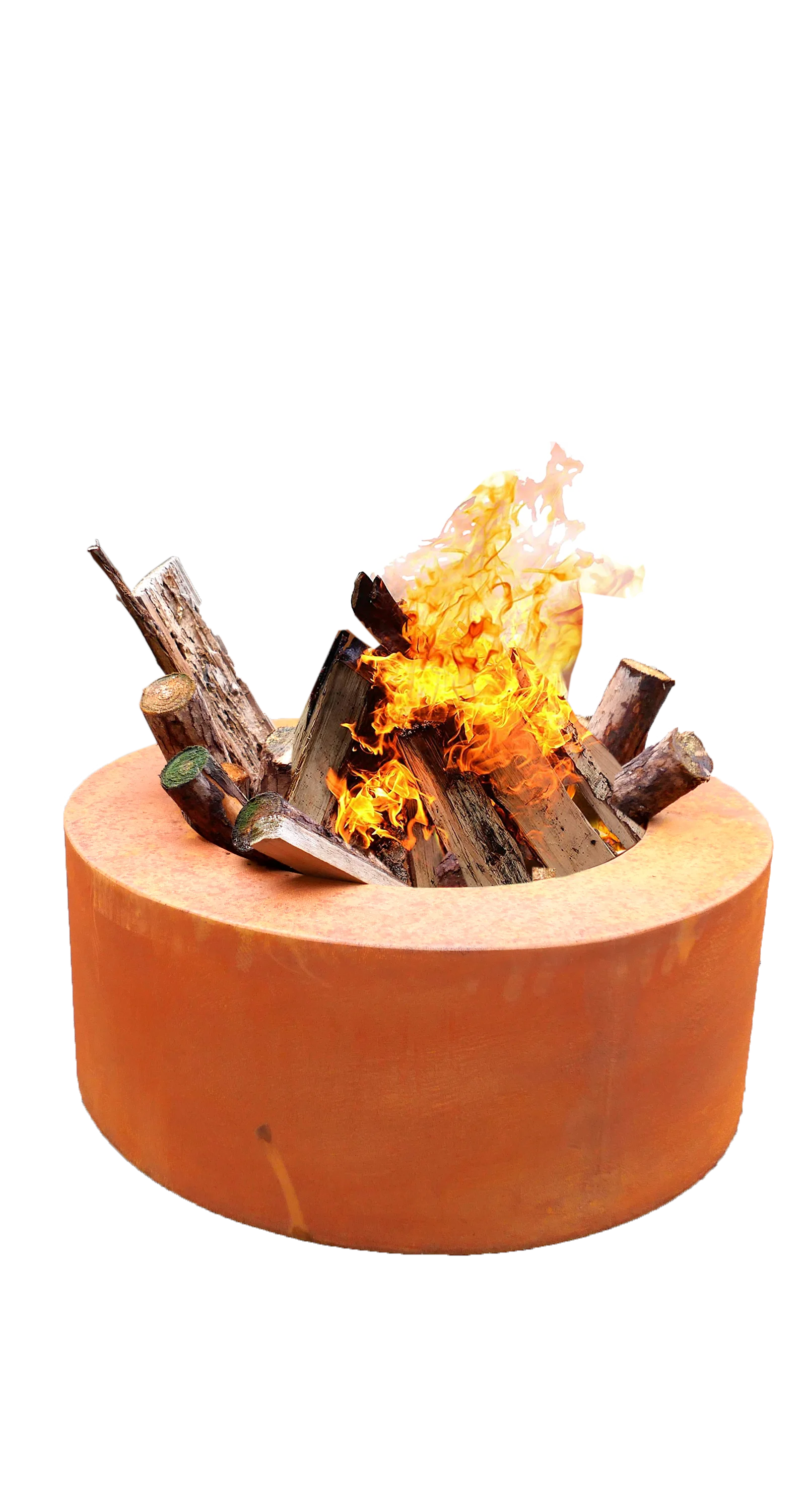 Custom Garden Outdoor Rusty Style Corten Steel Brazier Wood Burning Fire Ring Fire Pit