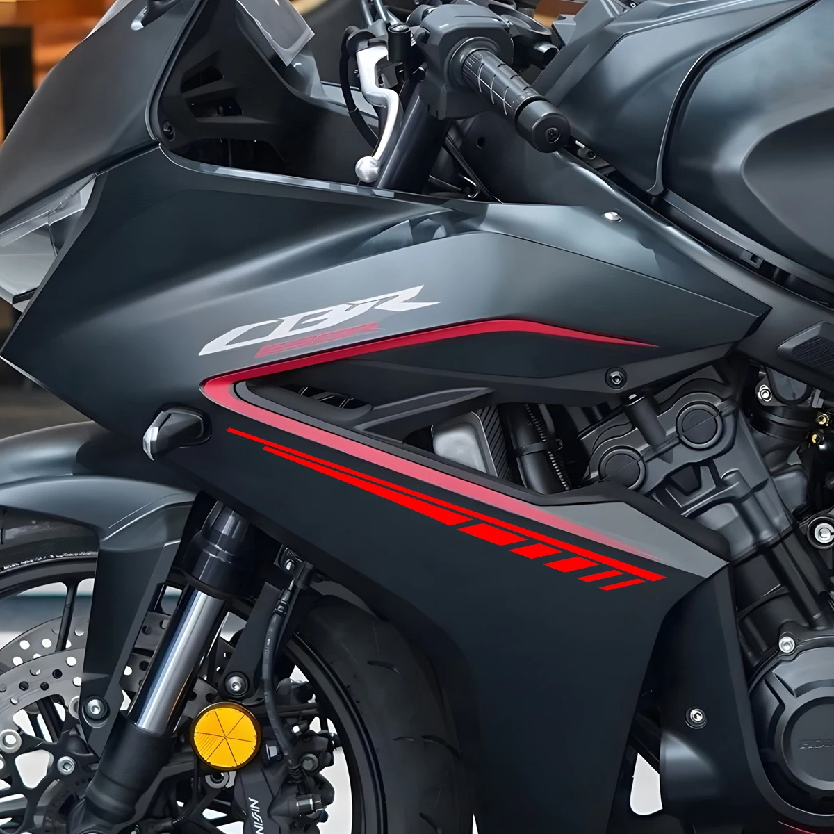 1 زوج دراجة نارية الجبهة الحاجز الجسم العالمي ملصقات موتو الجسم عاكس شارات الفينيل اكسسوارات ل R1 R3 Mt07 Mt09 Tmax