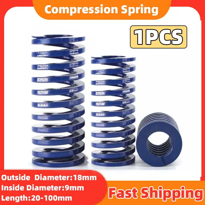 

Blue Light Load Die Mold Spring Compression Spring Steel Compression Spring Multifunctional Tools for Car or Machine