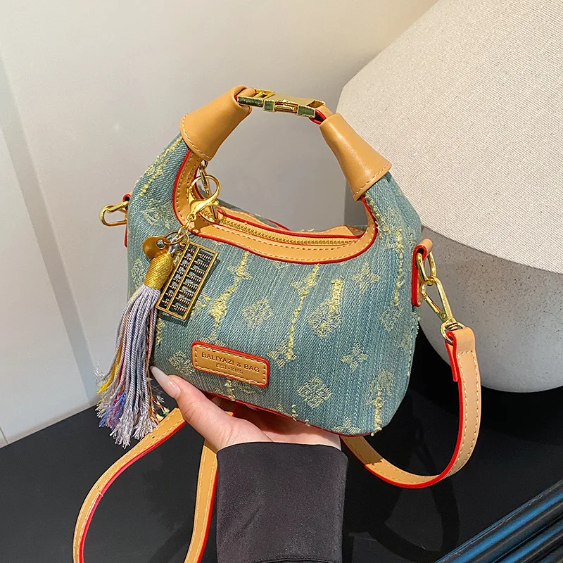 

2025 New Monogram Crossbody Bag for Women Versatile Shoulder Bag with Top Handle, Minimalist Day to Night Bag for Office Commute