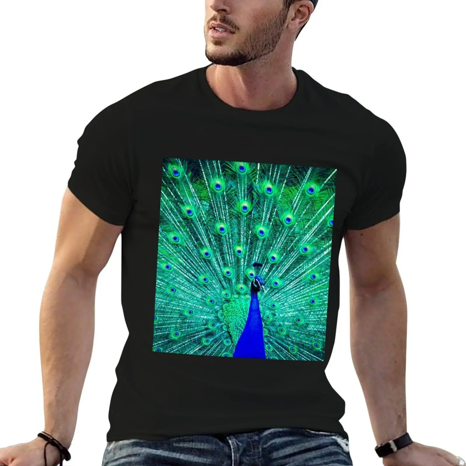 

Peacock T-Shirt t shirt custom print men t shirt cotton 100% T-Shirt