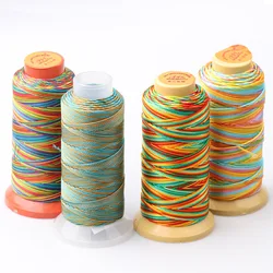0.2-1.0mm Round Waxed Thread Polyester Cord Strings Rope Braided Bracelet DIY Accessories Leather Craft Sewing