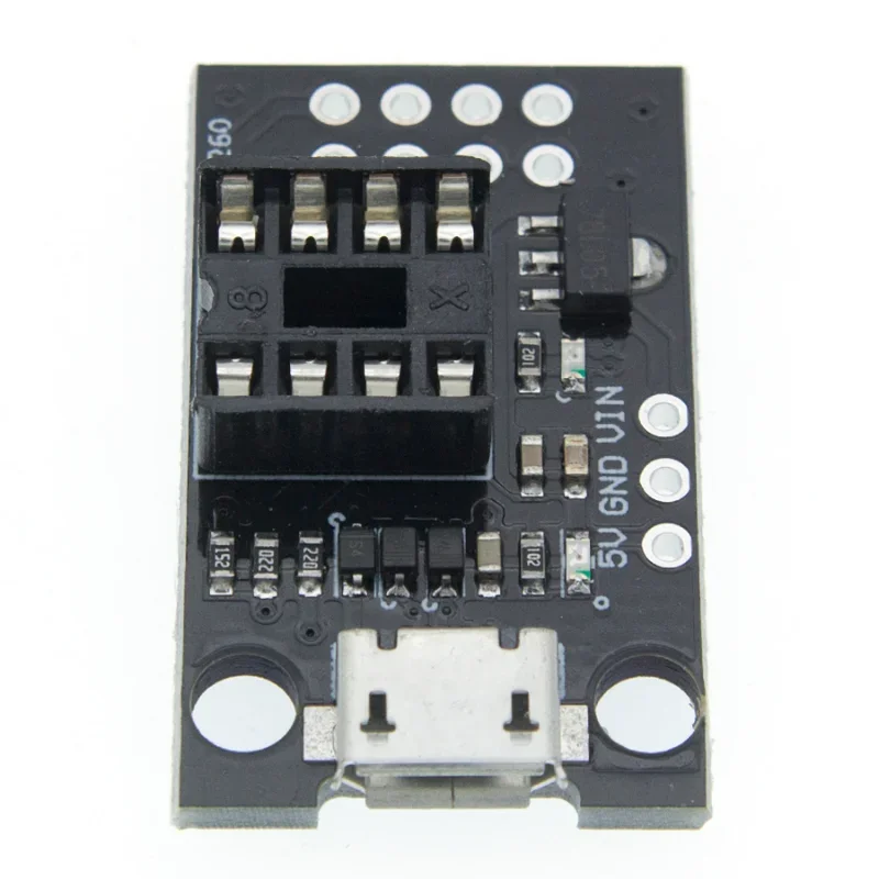 Placa desnuda de programación de desarrollo ATtiny13A, ATtiny25, ATtiny45, ATtiny85 enchufable