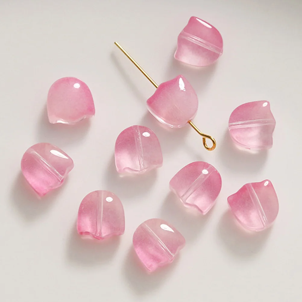 

1Set DIY Mixed Color Tulip Glass Loose Beads Smooth Polished Jewelry Making Necklace Bracelet Spacer Beads Craft Supplies