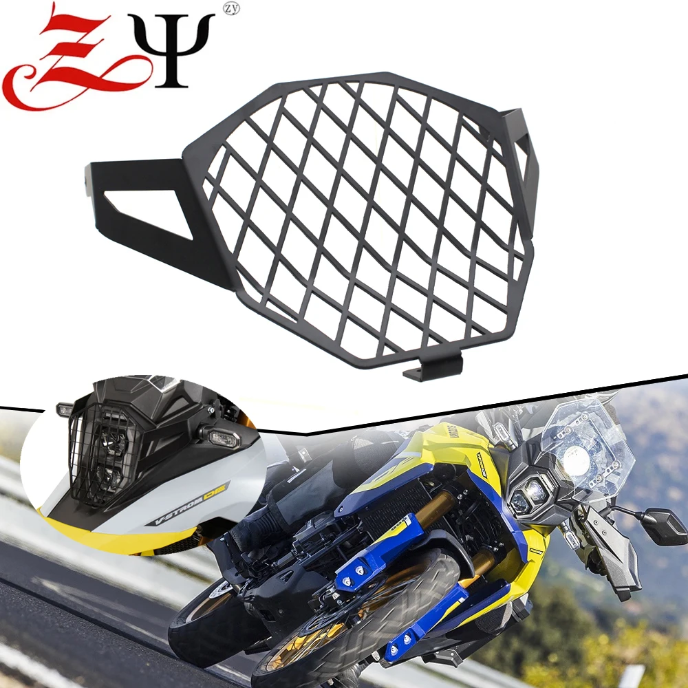 For Suzuki V-STROM 800DE 800 DE 2023 2024 Motorcycle Headlight Head Light Guard Protector Cover Protection Grill  VSTROM 800DE