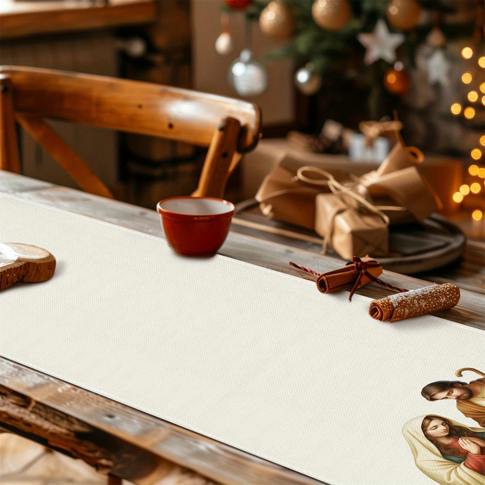 Nativity Scene Christmas Table - Christmas Table Runner ulasan dan harga