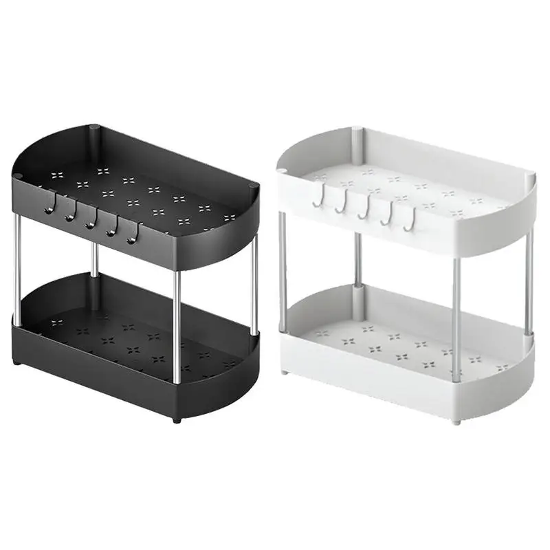 

Under Sink Organizer 2 Tier Organizer Storage Rack Bathroom Cosmetics Storage Shampoo Detergent Cabinet Kitchen Accessories