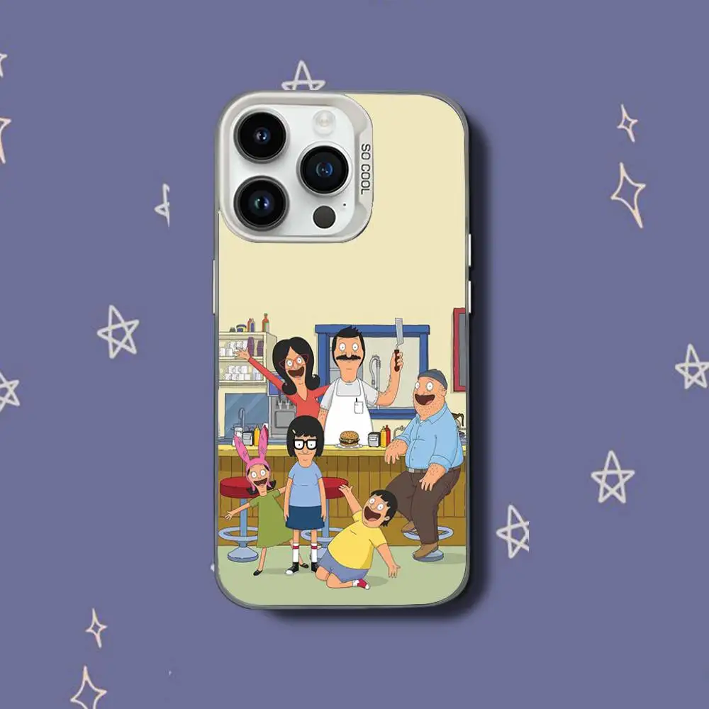 CartoonS B-Bobs B-Burgers iPhoneケース iPhone 17,16,15,14,13,12,11,Pro,XS,Max,Plus,Mini,SE対応 ホワイトキャンディマット耐衝撃カバー