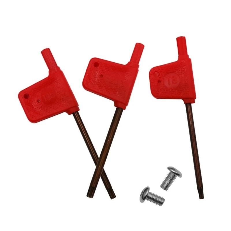 T5-T6 T7 T8 T9 T10 T15-T20 prune en forme sensation rouge torx standard pour-tour porte-outil tournage vis Torx