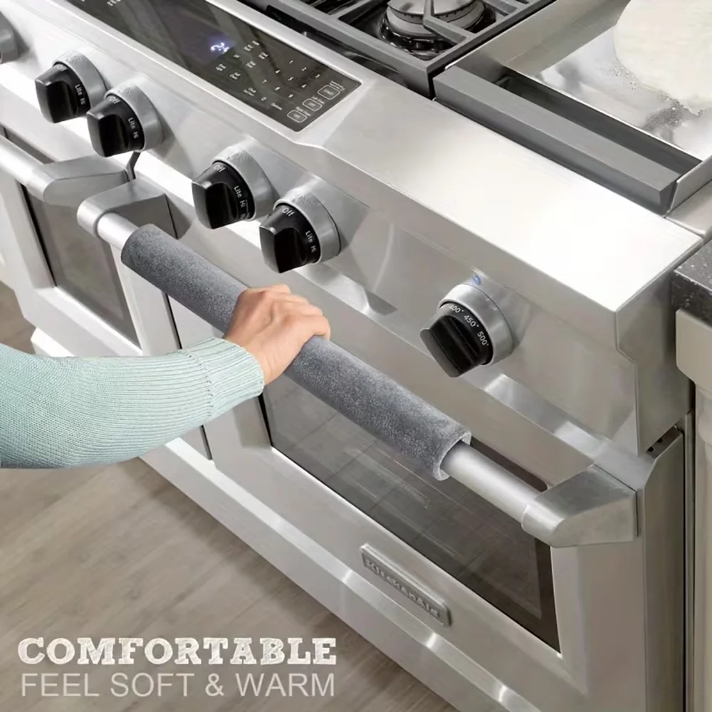 2-Piece Refrigerator Door Cover Set - Oil-Resistant, Stain-Resistant and Anti-Static, Contemporary Kitchen Accessories.