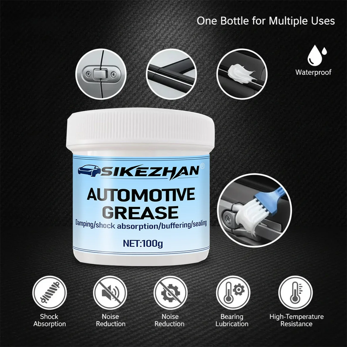 Automotive Grease Shock-absorbing Buffer Door Noise Elimination Multi-purpose Bearing Lubrication Special Maintenance Supplies