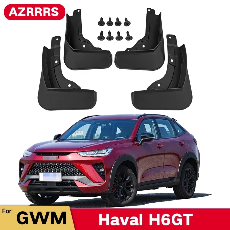 MudFlaps For Great Wall Haval H6 GT 2022 2023 Mud Flaps Splash Guard Mudguards Front Rear Fender Auto Styline Car Accessories