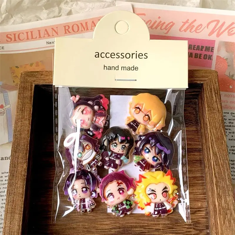 Demon Slayer Accessories Seamless Dot stickers, Nezuko Water Cup stickers, Zenitsu Car stickers, Anime Gel Glue DIY Materials view 3