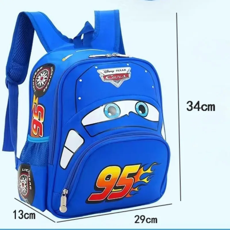 Disney Cars McQueen Cartoon Cartoon Children\'s Backpack Creative Personalized Kindergarten School Bag Storage Bag Gift Wholesale