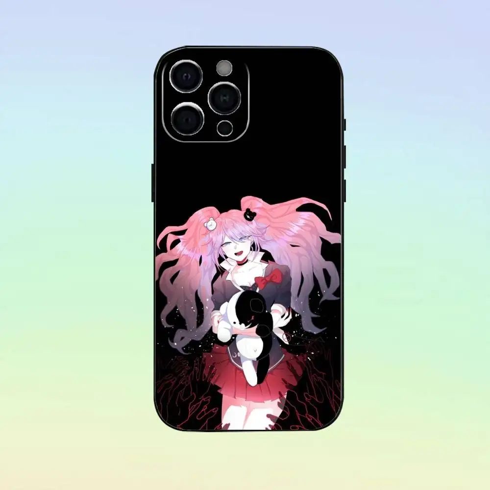 เคสโทรศัพท์ J-Junko Anime e-EnoshimaS สำหรับ iPhone 17, 16, 15, 14, 13, 12, 11 และอื่นๆ  วัสดุซิลิโคนนิ่ม สีดำ