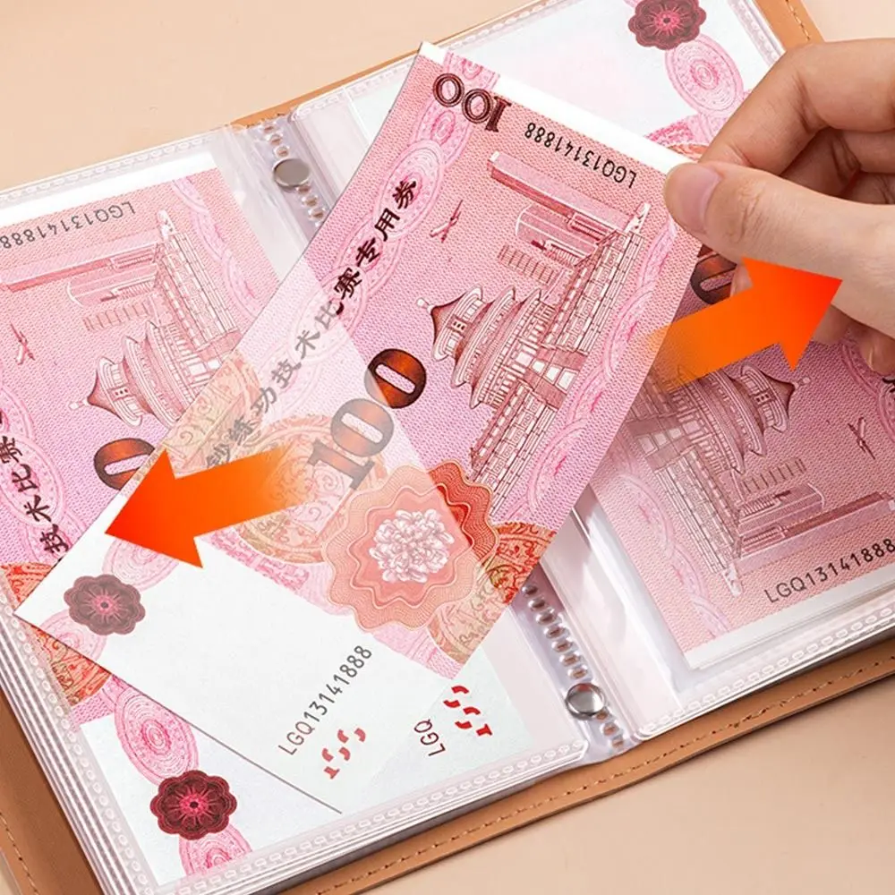 Get Rich Overnight 100 Envelopes Money Saving Challeng PU Save Money Mini Binder Savings Challenge Large Capacity Waterproof