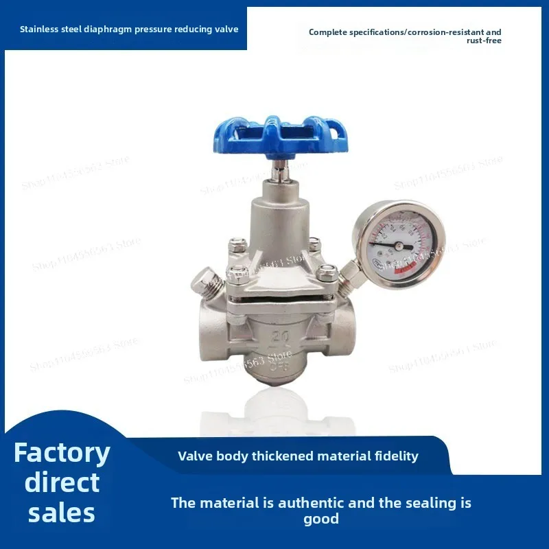 YZ11X Adjustable Branch Pipe Pressure Spring Type 304 Stainless Steel Water Pipeline Diaphragm Pressure Reducing Valve