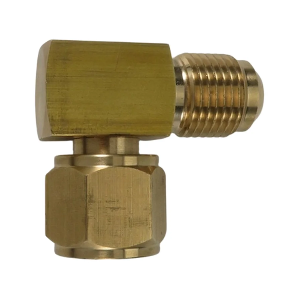 1pc 90° Elbow Connector Coupling Fittings For Low Pressure Gas Fired Heaters Replacement For BBQ Grill 3/8''-Flare
