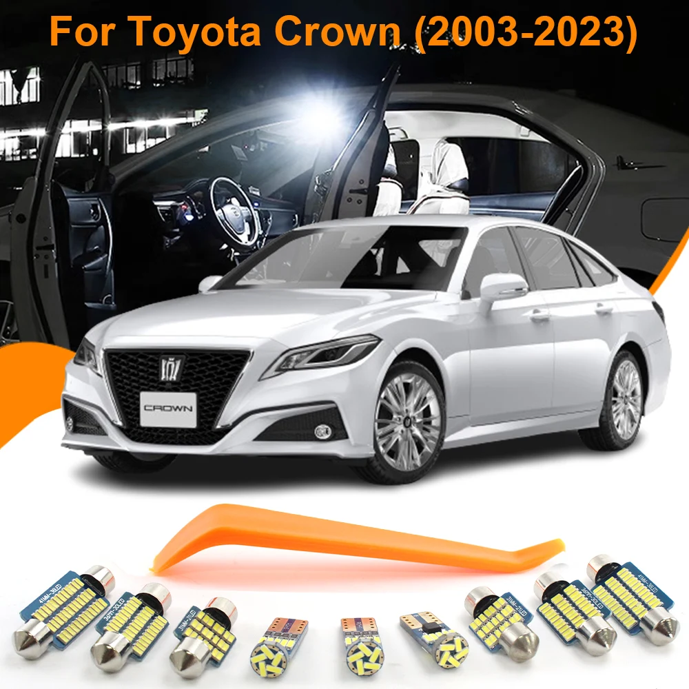 Car LED Interior Lights Canbus For Toyota Crown S180 GRS200 S210 2003 2004 2006 2008-2016 2017 2018 2019 2023 Accessories Lamps