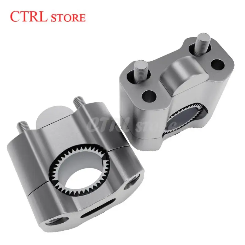CNC Billet Handlebar Fat Bar Risers Mount Clamp Adaptor 22mm to 28mm for Pit Dirt Bike Racing Motorcycle Enduro Supermoto