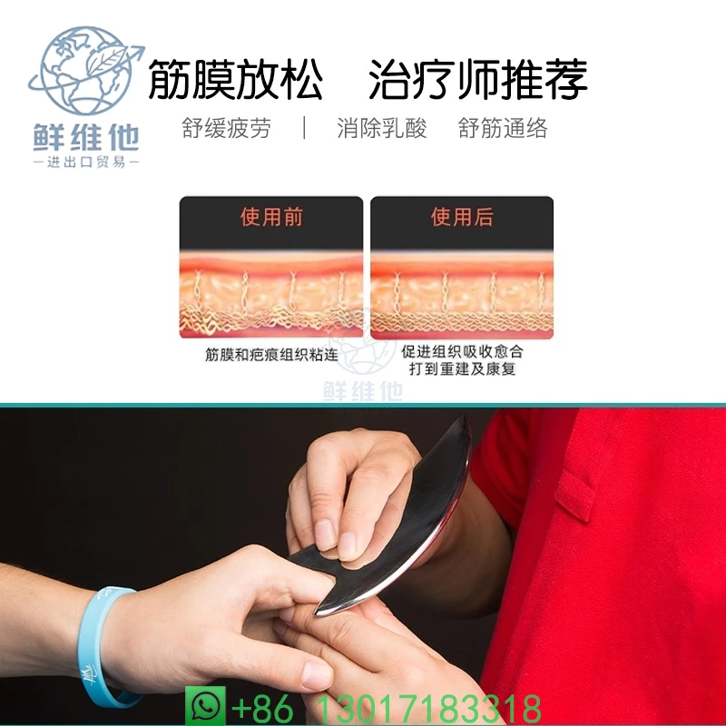 Kit di strumenti professionali per il rilascio della fascia - Acciaio inossidabile medico da 5 pezzi per tessuti profondi e collo, ergonomico