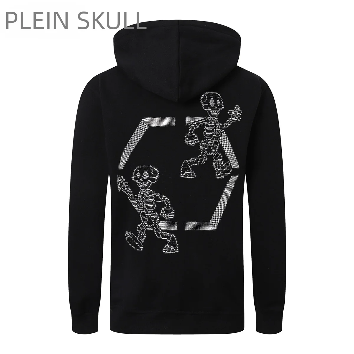 Plein Skull 2025 Spring and Autumn PP Skull Hoodie Men's Personalized Slimming Long Sleeve Coat High Street Unisex Sports Hoodie