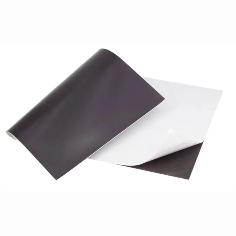A4 Magnetic Mat Sheets Flexible Easy Peel Magnet Sheet Self-Adhesive Adhesive Magnetic Sheets Fridge Crafts Photo Picture Decor