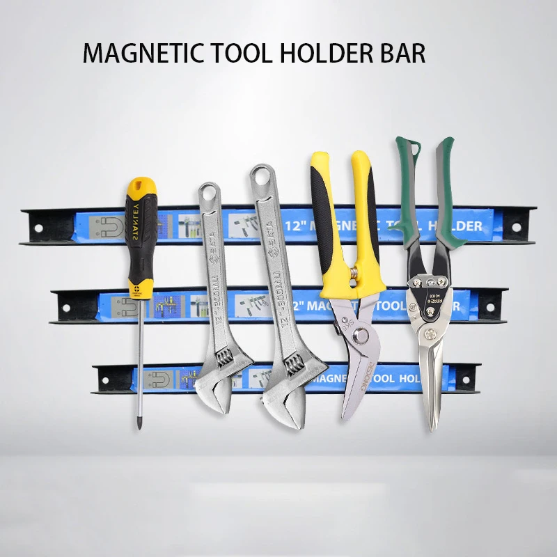 Magnetic Holder Metal Magnet Tool Organizer Bar Long Strip Garage Workshops Hardware Storage Restore Warehouse Rack Factory