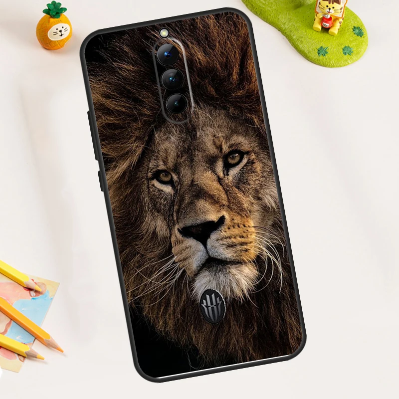 King Of The Jungle Lion Case For ZTE Nubia RedMagic 11 Pro 10 9 8 8S 9S 10S Pro Plus 5G 5S 6 7 6S 7S Pro 11 Air Cover - view 4