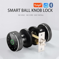 WAFU Q3 Fingerprint Lock Smart Tuya Knob Door Lock Support Key Password Bluetooth APP Unlock Rechargeable Battery