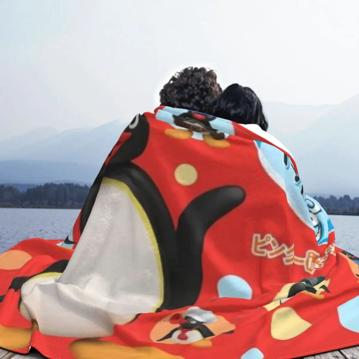 Pingu أنيمي 001828 التخييم بطانيات الحيوانات الأليفة رمي بطانية زوجين البطانيات البطانيات و يلقي رمي بطانية