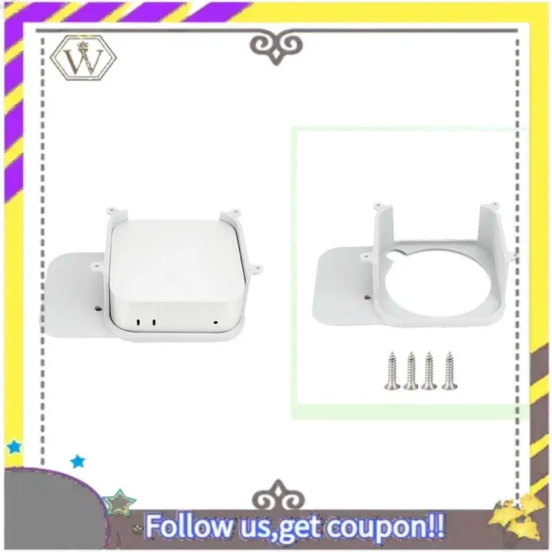 AU33-For 2024 Mac Mini M4/M4 Pro Under Desk Mount Stand Secure Case With Installation Screws For Mac Mini M4