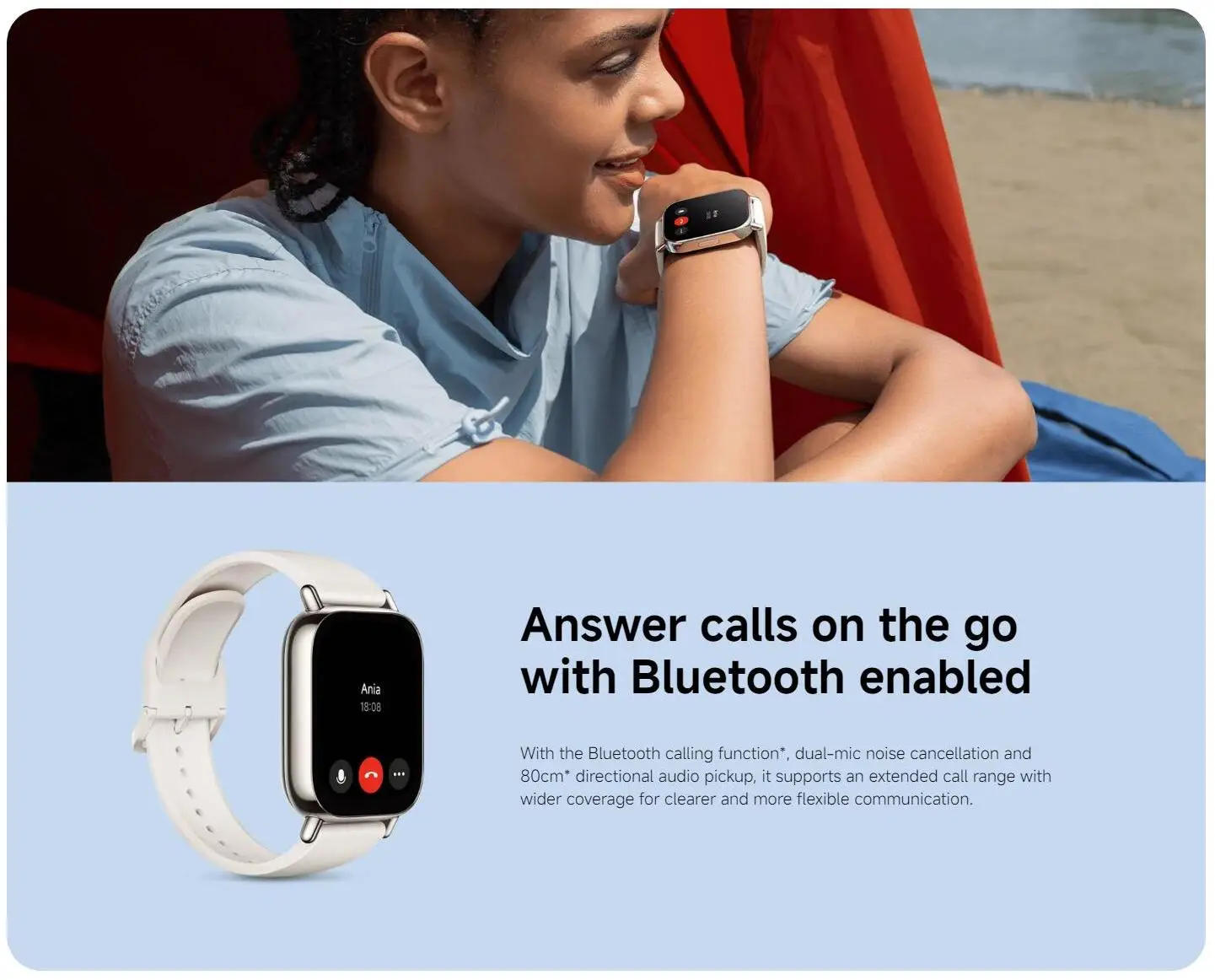Xiaomi Redmi Watch 5 Lite Smartwatch, 1,96 Zoll AMOLED-Display, ganztägige Blutsauerstoff- und Herzfrequenzüberwachung, Bluetooth-Telefonanrufe Smartwatch – Detail 9