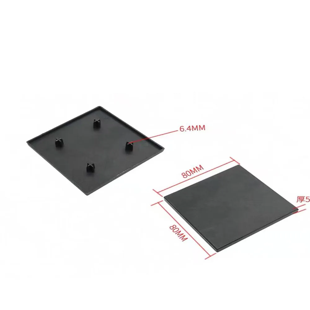 

10pcs 8080 Plastic ABS End Cap for Series Aluminum Profile Accessories Four Hole