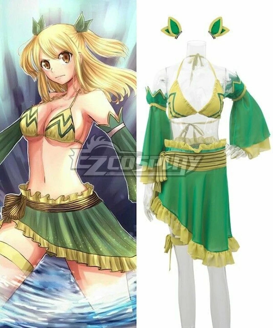 Disfraz de Cosplay de Lucy Heartfilia, Maga del Gremio Fairy Tail, Vestido de Estrella de Acuario