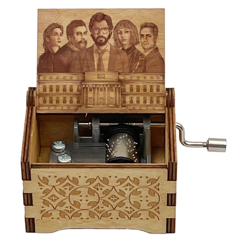 LaCasaDePapel Interlude《Bella Ciao》Climax 14-seconds Adapted 18-Tone Music Box Home Box Accessories Ornaments Family Party Gift