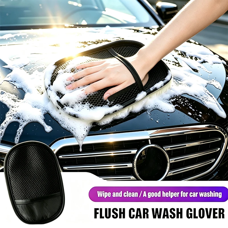 Car Plush Cleaning Gloves Thickening Wool Wash Towel For GMC Terrain Sierra 1500 Yukon Acadia Savana Hummer Granite H3