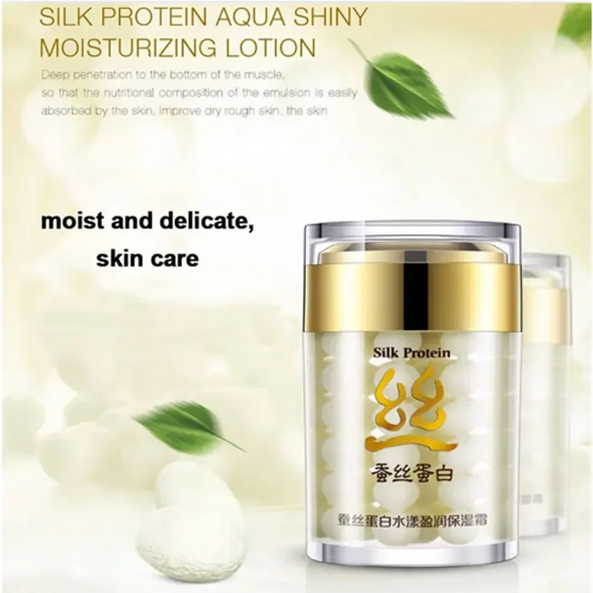 BIOAQUA Silk Protein Deep Moisturizing Face Cream Shrink Pores Skin Care Anti Wrinkle Cream Face Care Whitening Cream