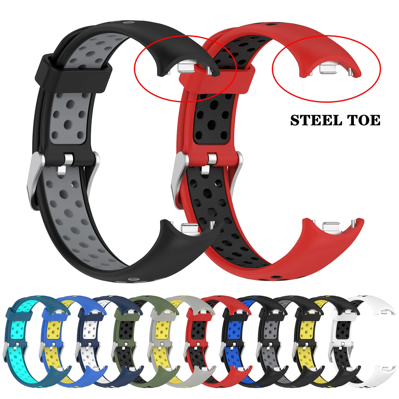 Silicone Strap Bracelet for Mi Band 8 Watch Strap NFC Accessories SmartWatch Wristband correa for Xiaomi MiBand 8 Sport Strap
