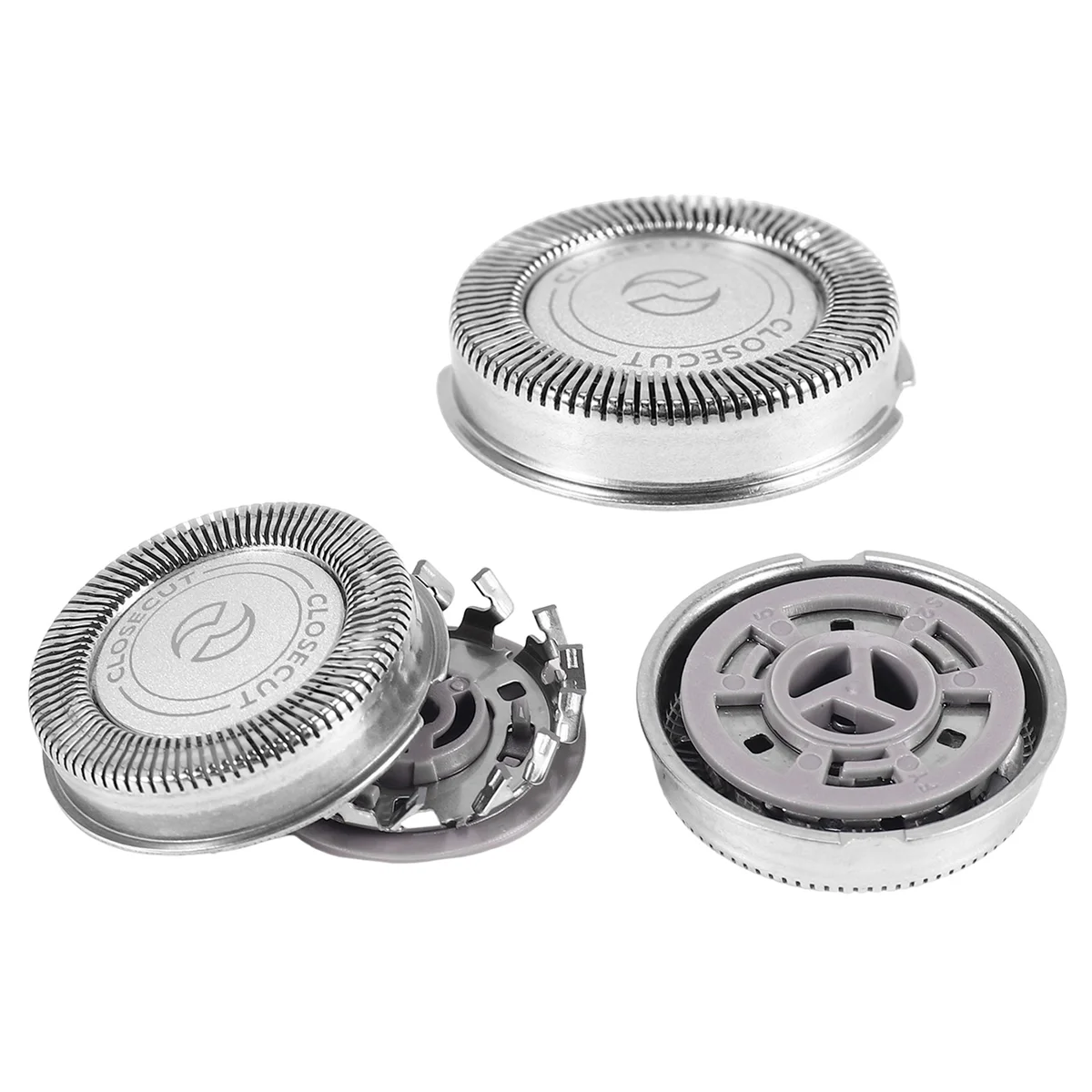 Cortadores de lâmina de cabeça de barbear de substituição de 3 peças para Philips Norelco HQ4 HQ58 HQ56 HQ80