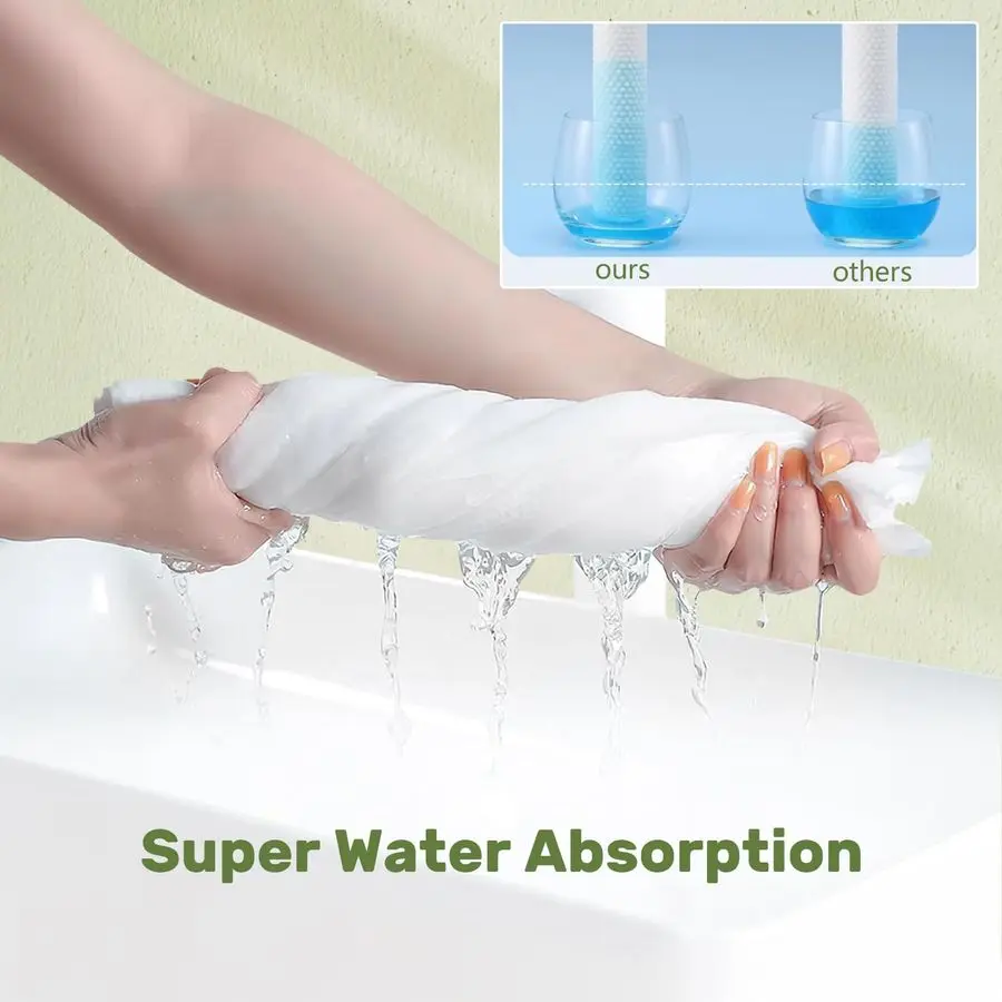 Toalhas de secagem de cabelo, 100 contagens super absorventes grandes de luxo, salão de beleza, spa, viagens de acampamento para cabelo, rosto, uso corporal 16 x 31,5